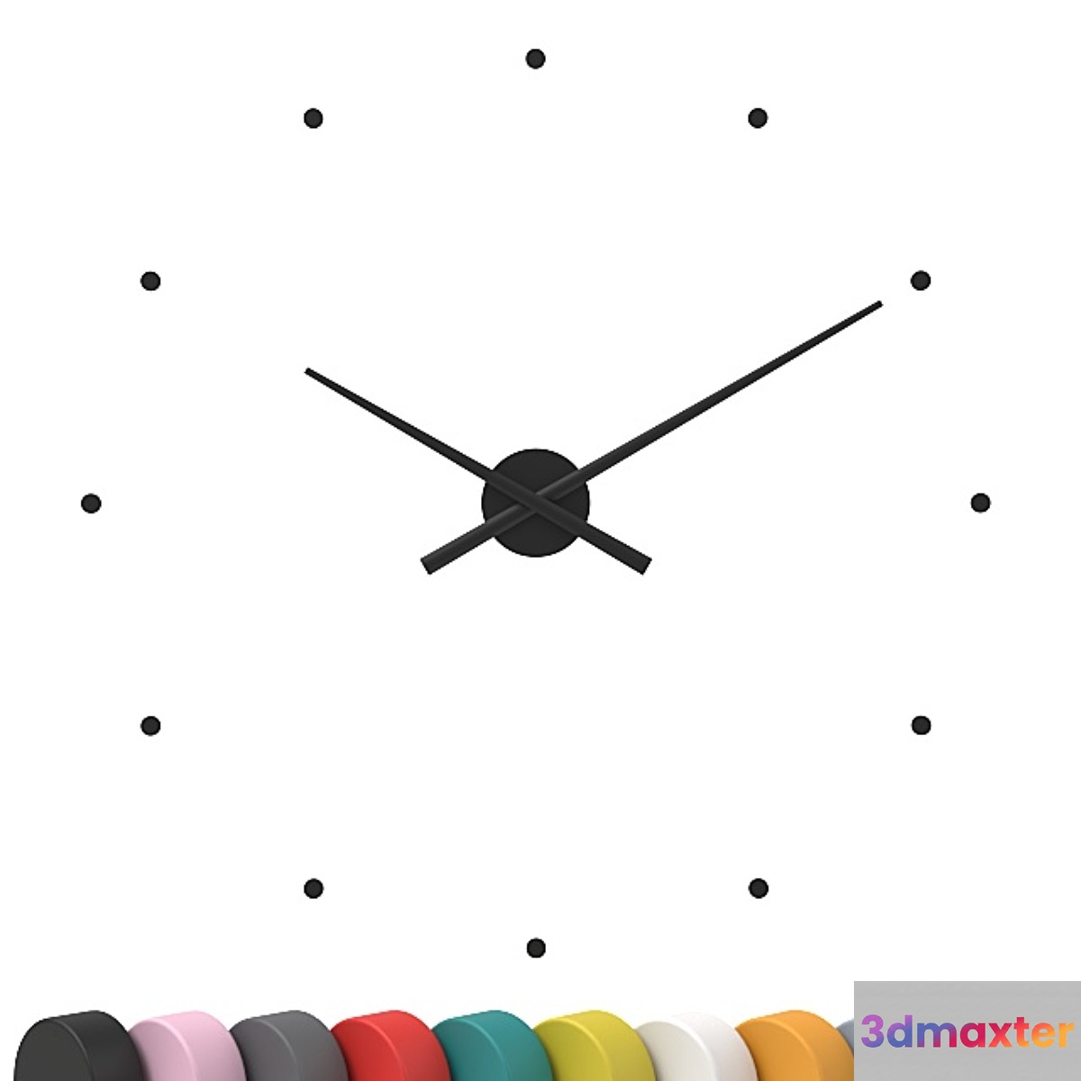 Wall clock Nomon 3D Max