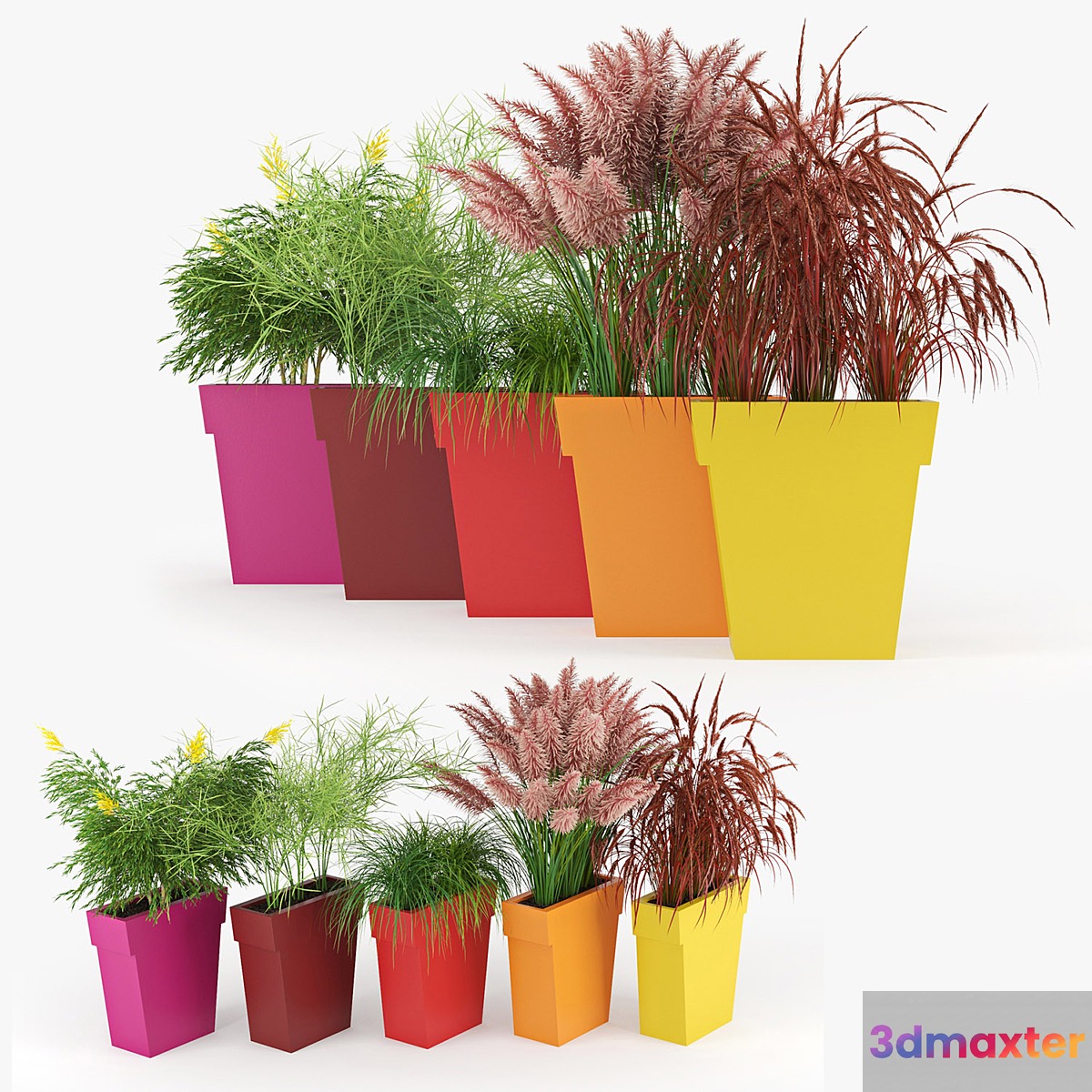 IL VASO OUTDOOR PLANTER colors 3D Max