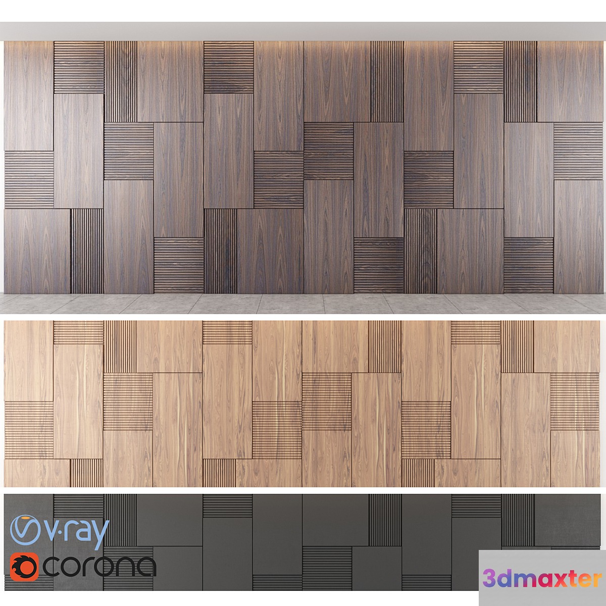 Wall Panel -15 3D Max