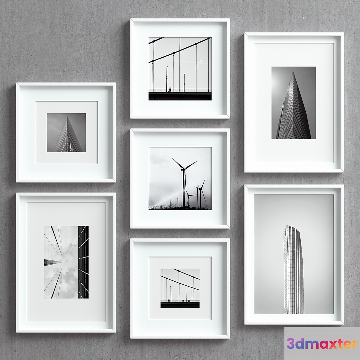 Picture Frames Set-25 3D Max