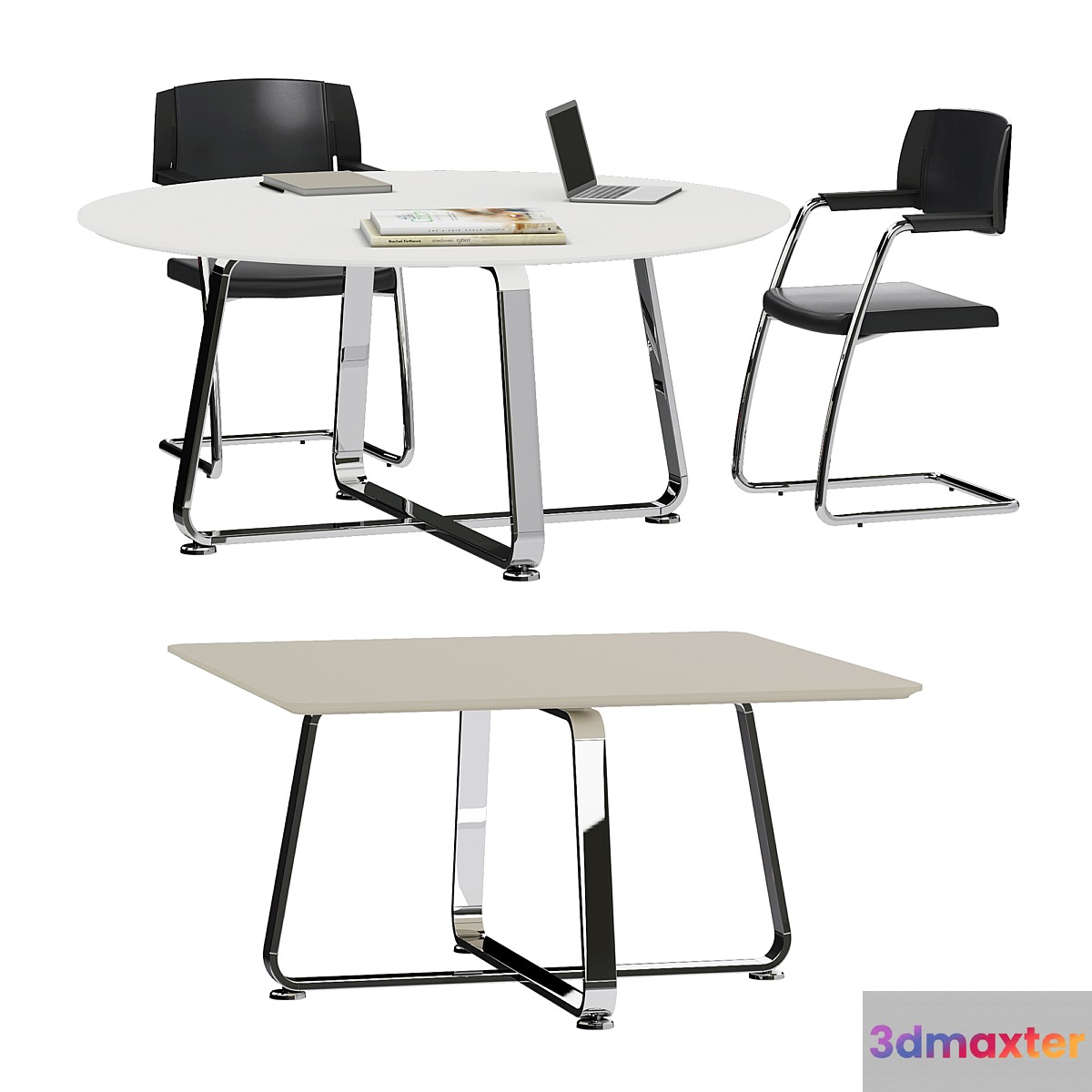 Tables LAS_70's_SEVENTIES 3D Max