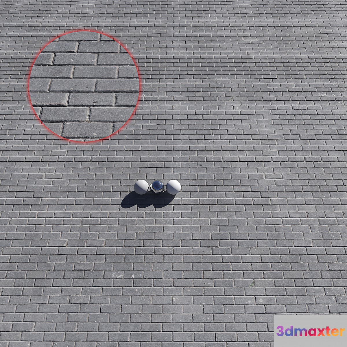Sidewalk tile_4 3D Max