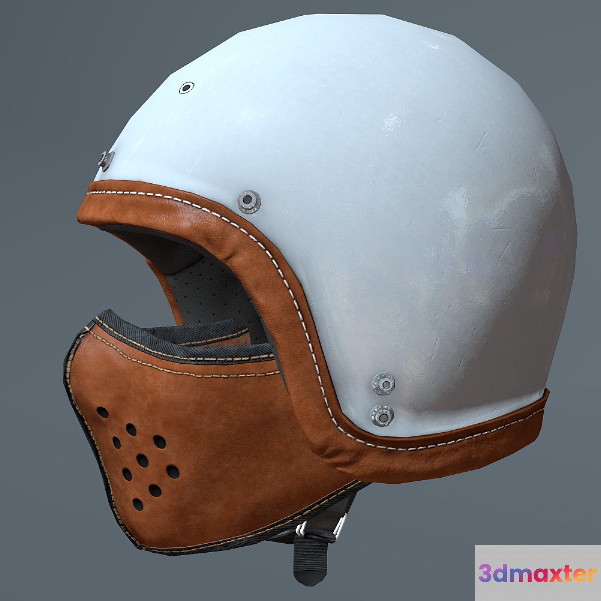 Motorcycle helmet and mask 3D Max