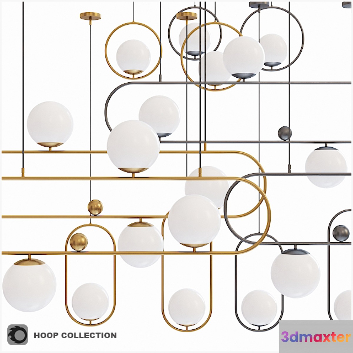 Lampatron Hoop collection 3D Max