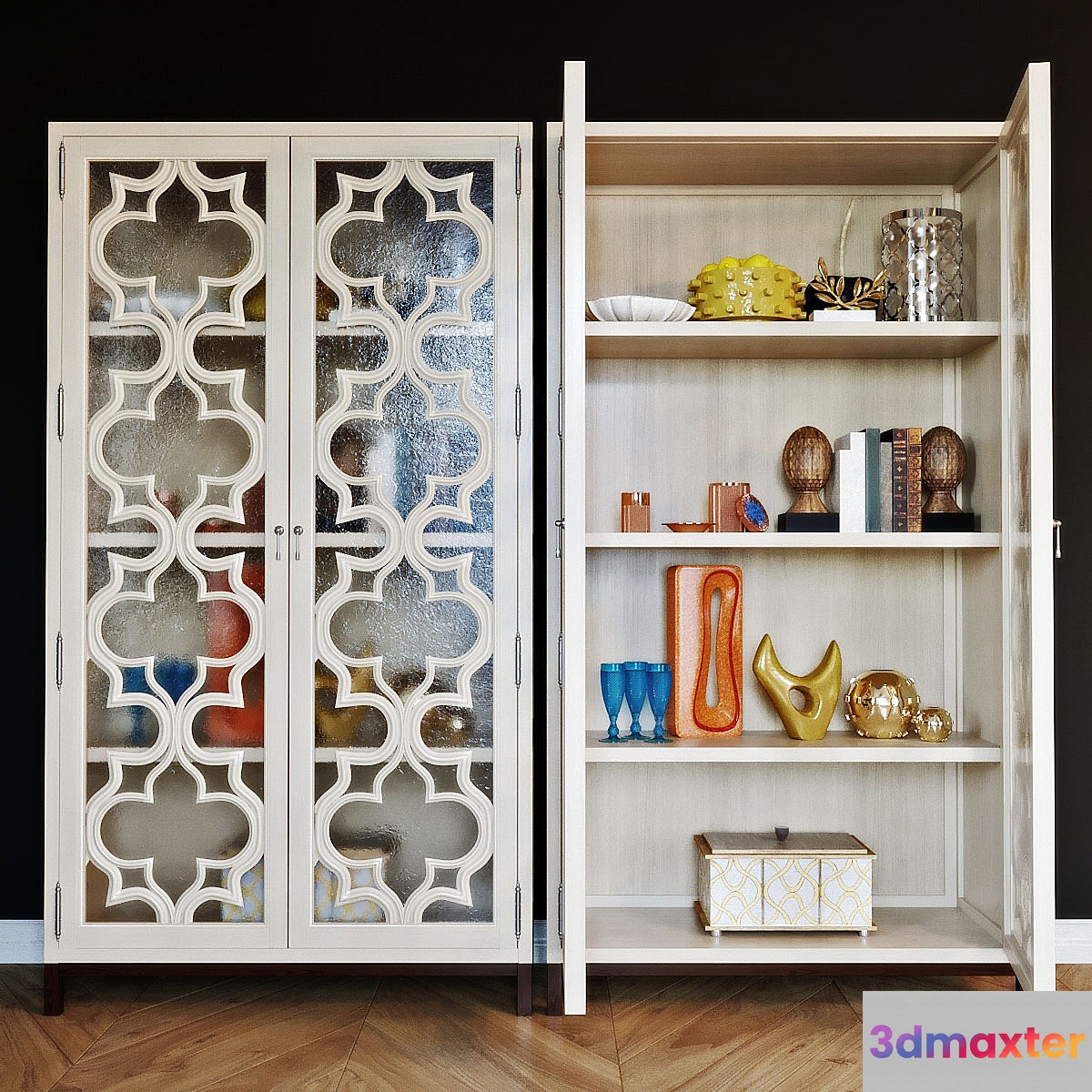 Showcase Universal Furniture Elan with decor
