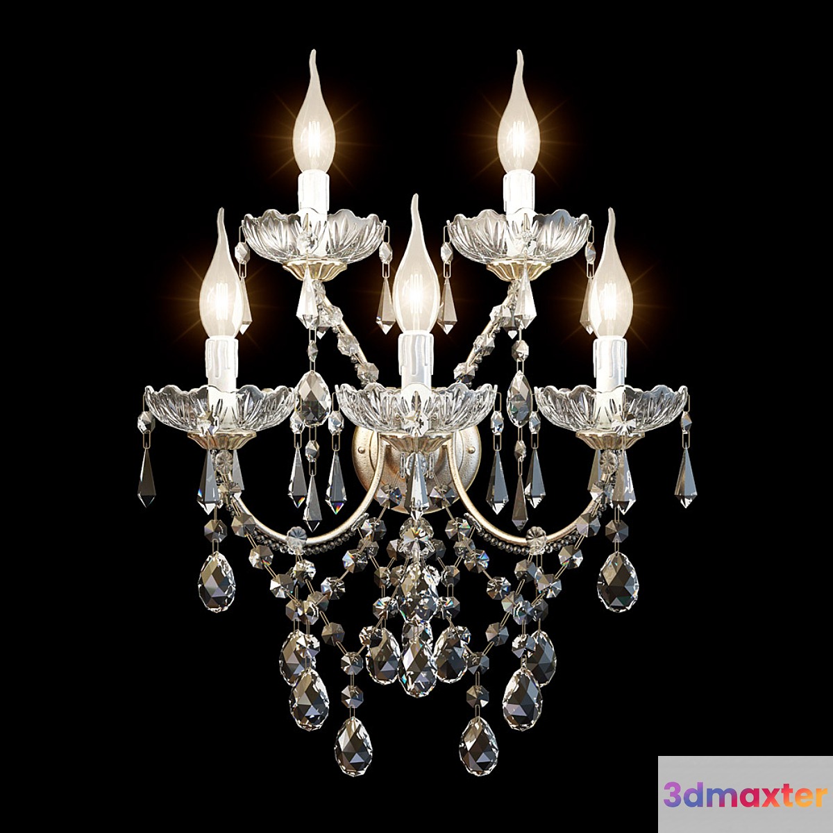 BRA DUE EFFE MARIA TERESA 5 LIGHTS 3D Max