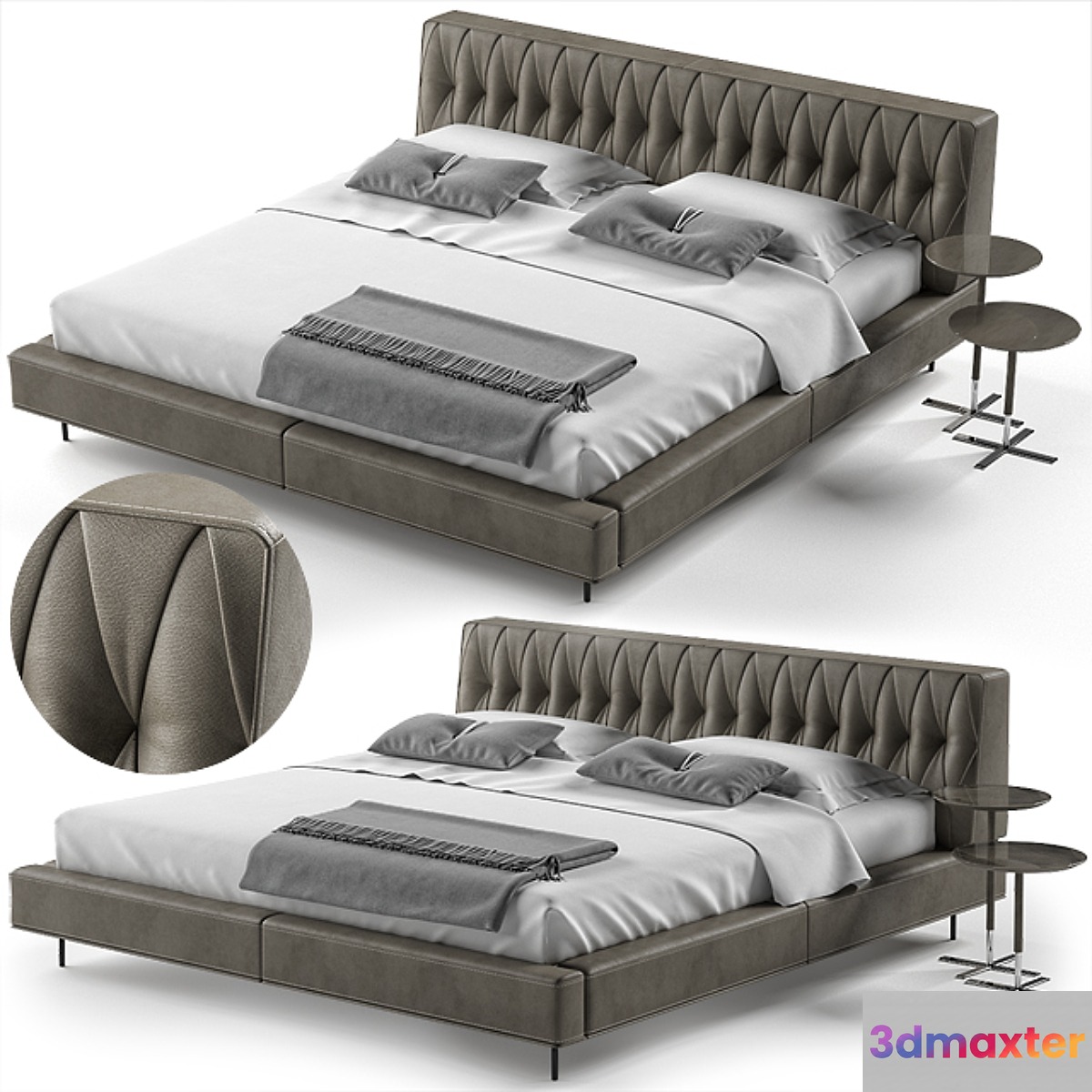 Bed MCQueen night 3D Max