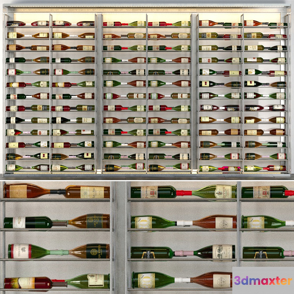 Refrigerator in a liquor store with a collection of wine. Alcohol 3 - No.2