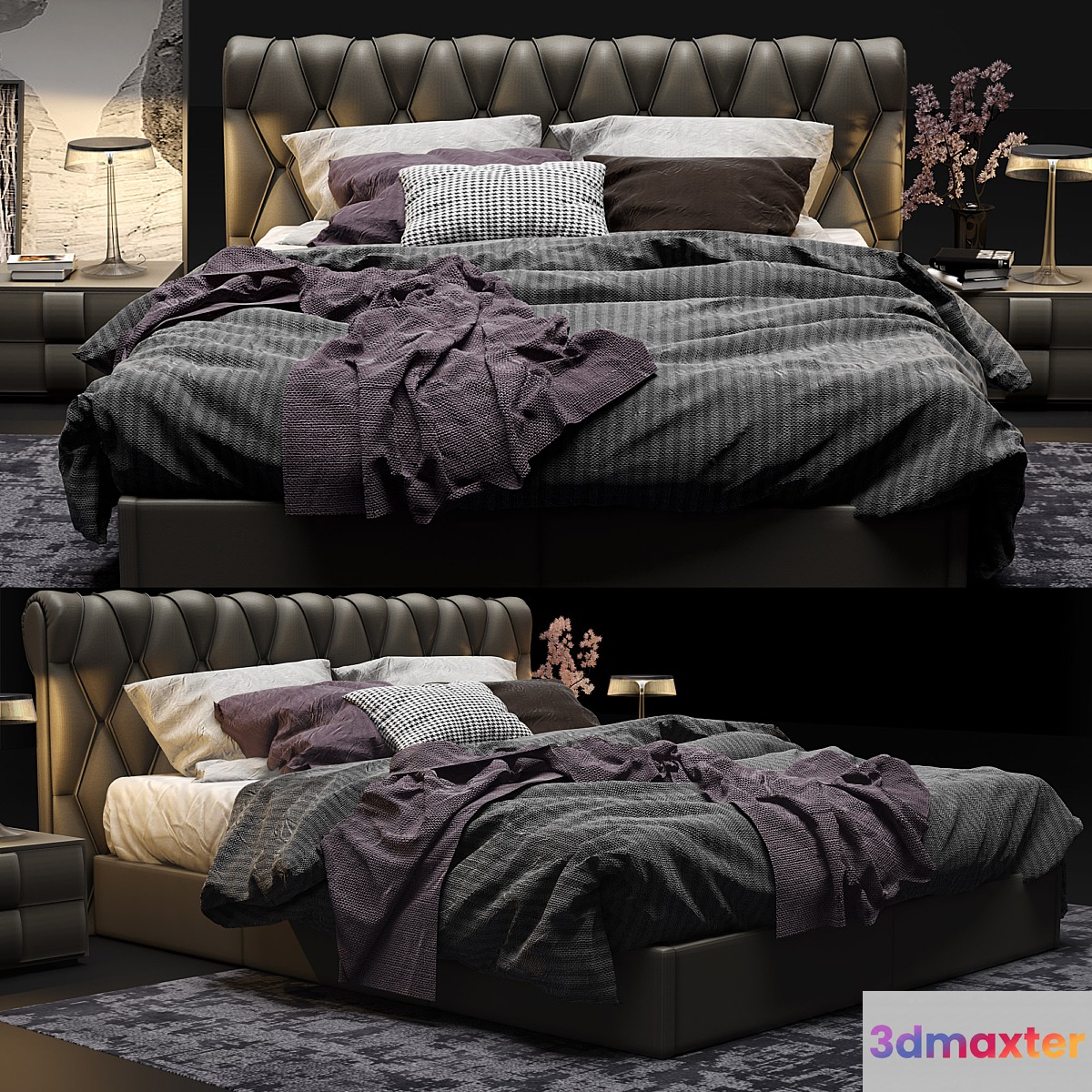 Bed Poltrona Frau Bluemoon - No.3