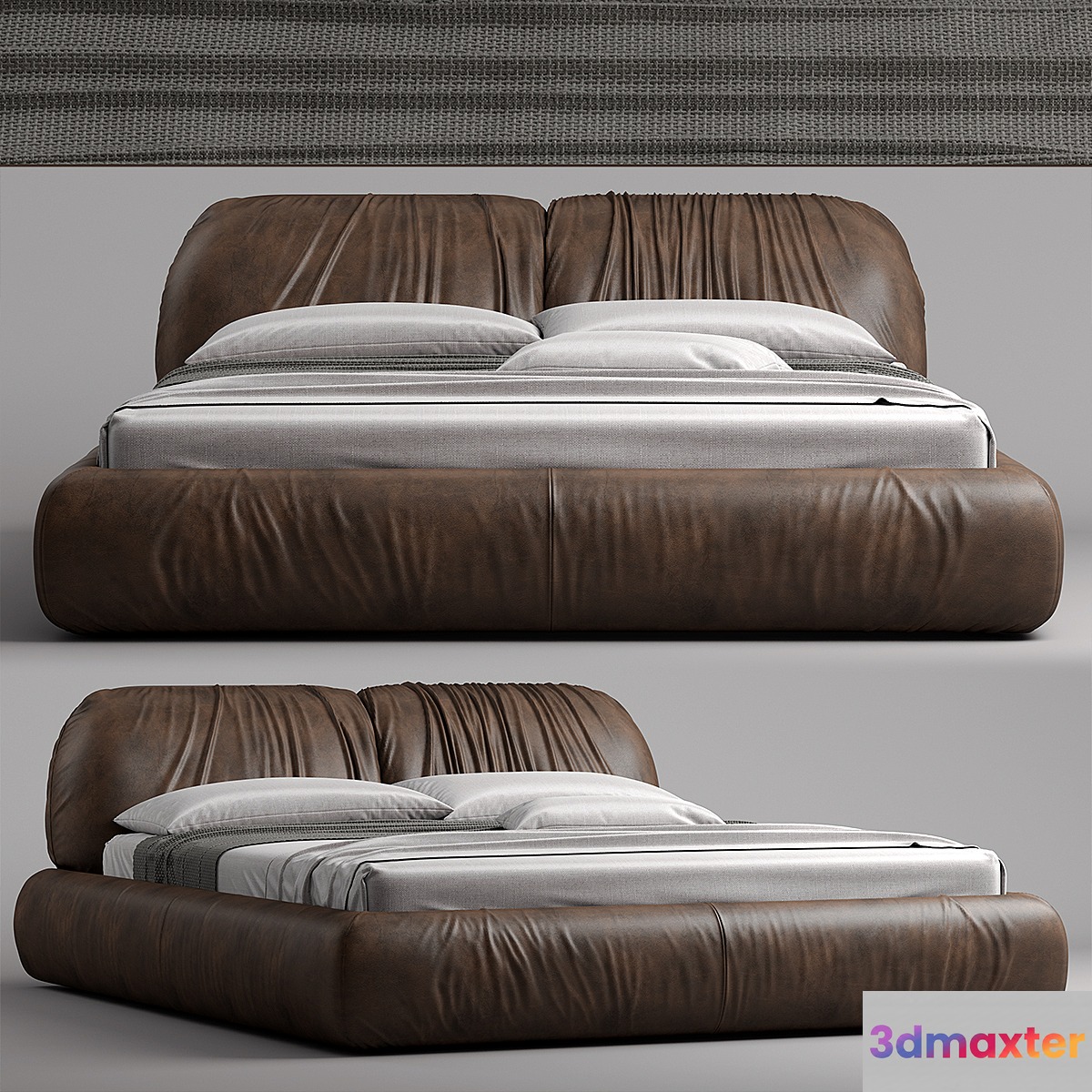 Busnelli bed PIUMOTTO 3D Max