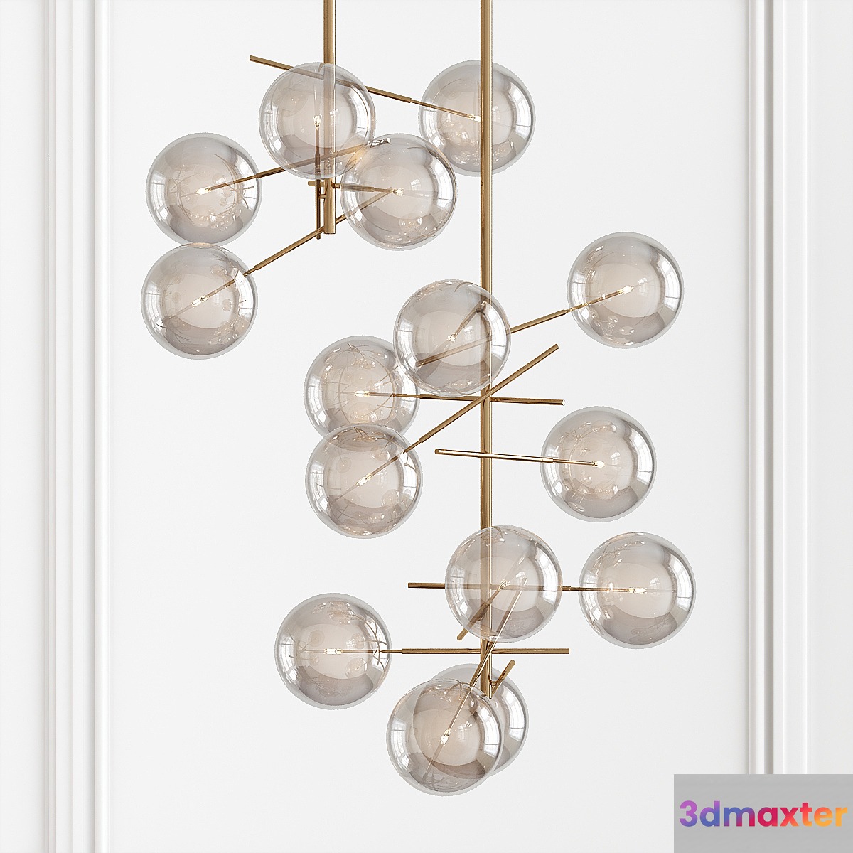 Ochre  at MaisonGallotti & Radice Bolle Pendant Light by Massimo Castagna 3D Max