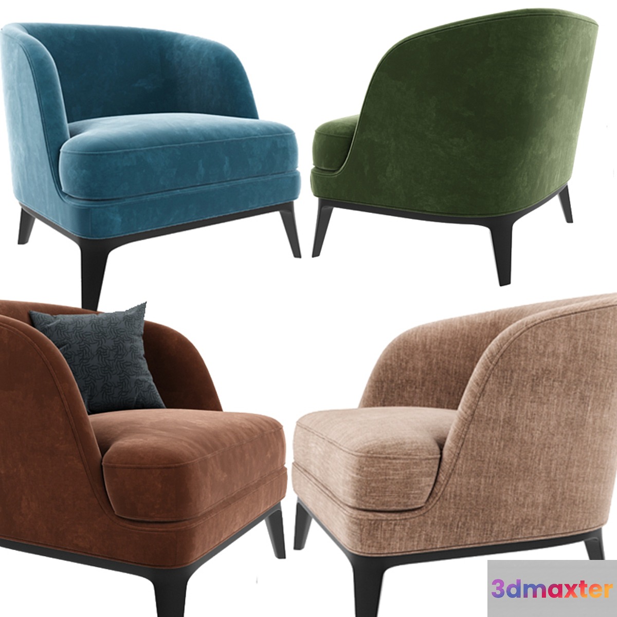 Seychelles Wood Trim Chair 3D Max