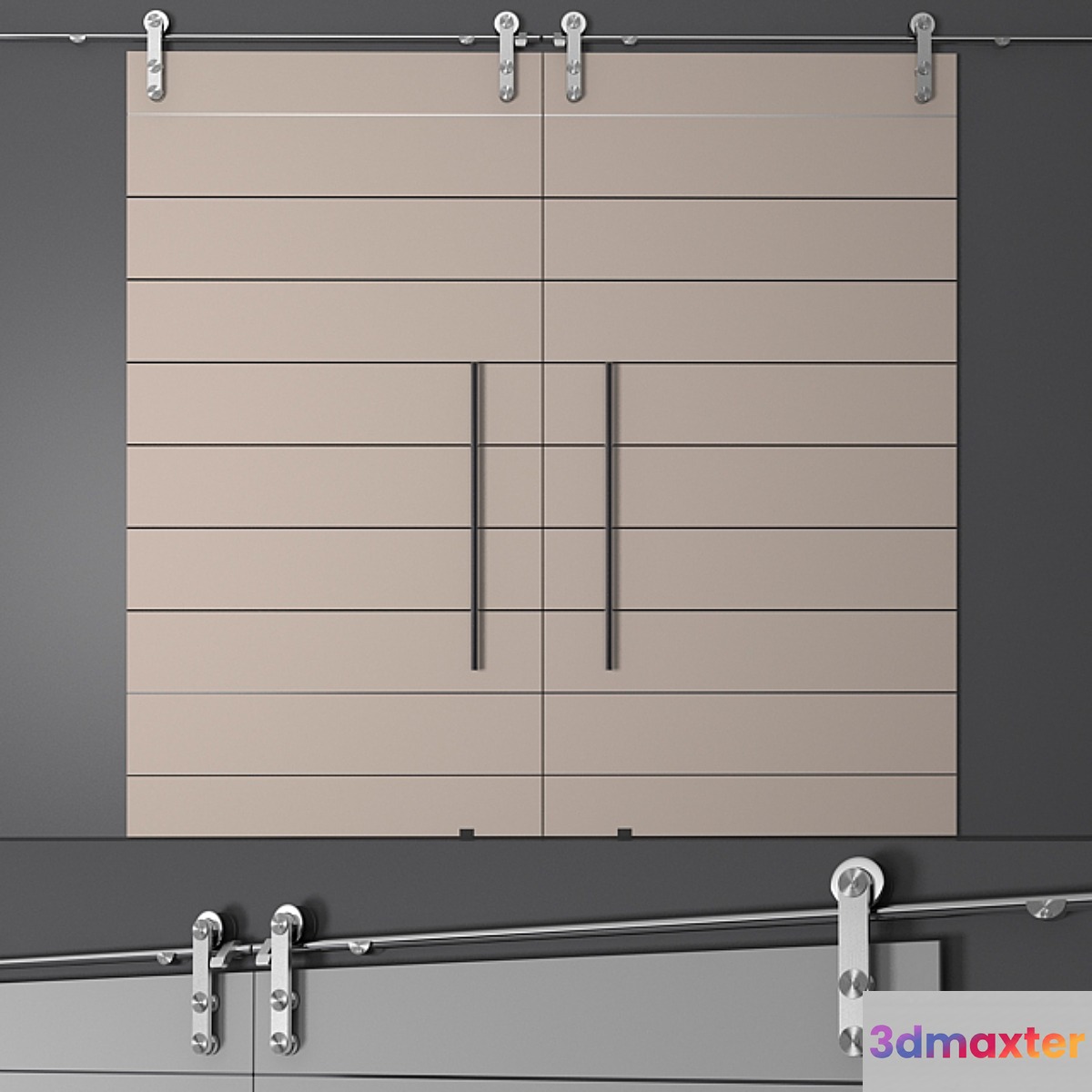 Sliding doors 3D Max