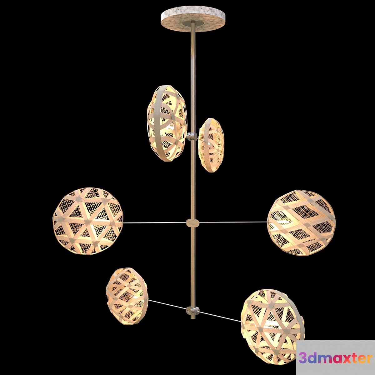 chandelier Chanpen 3D Max