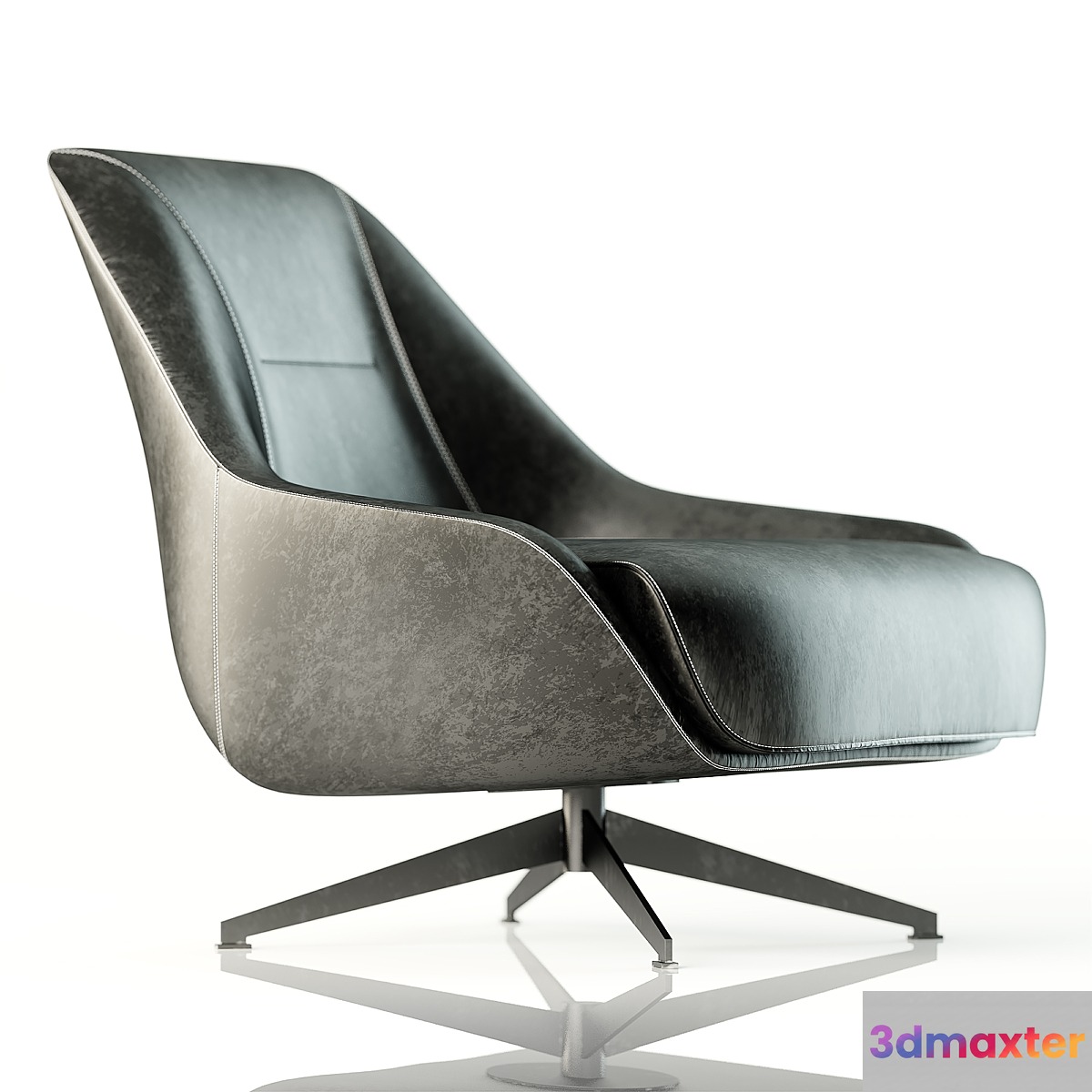 OKHA Nate Swivel Armchair 3D Max