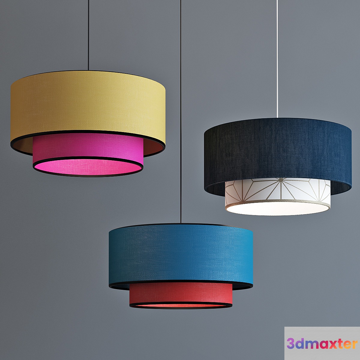 Metropolight Suspension Stratos Marl 3D Max