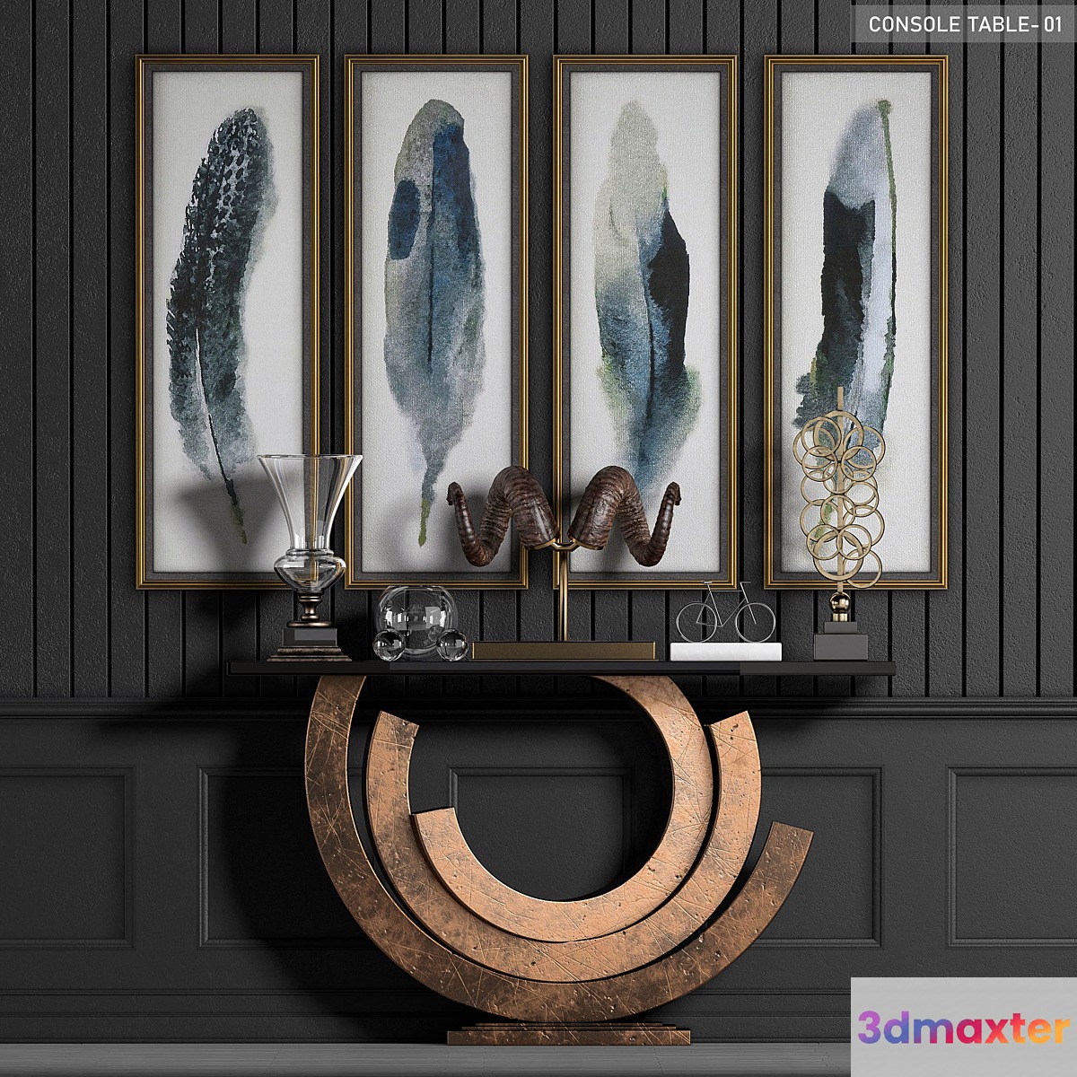 Contemporary Vintage Console Table - No.3
