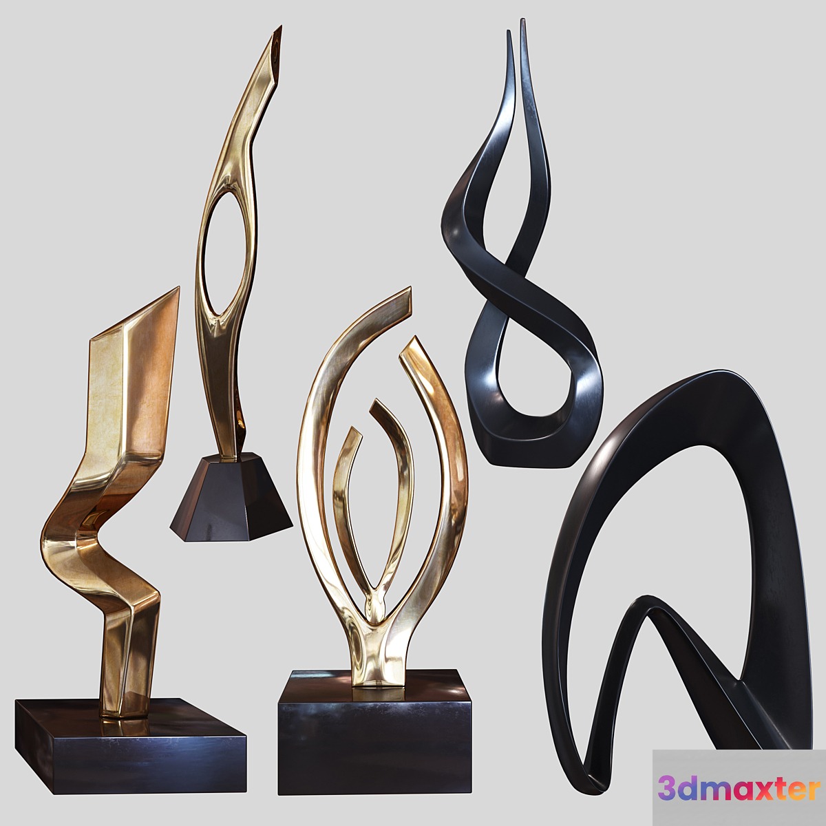 Sculptures set by Burlini and Kagan