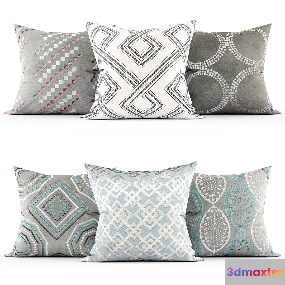 Decorative pillows 3D Max