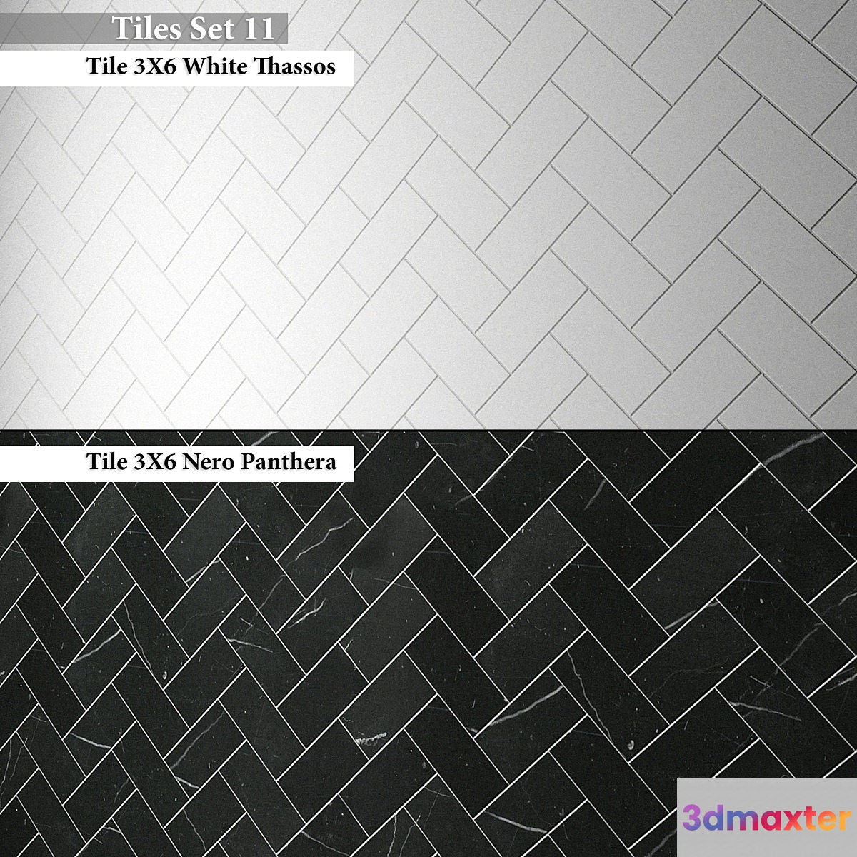 Tiles set 11 3D Max