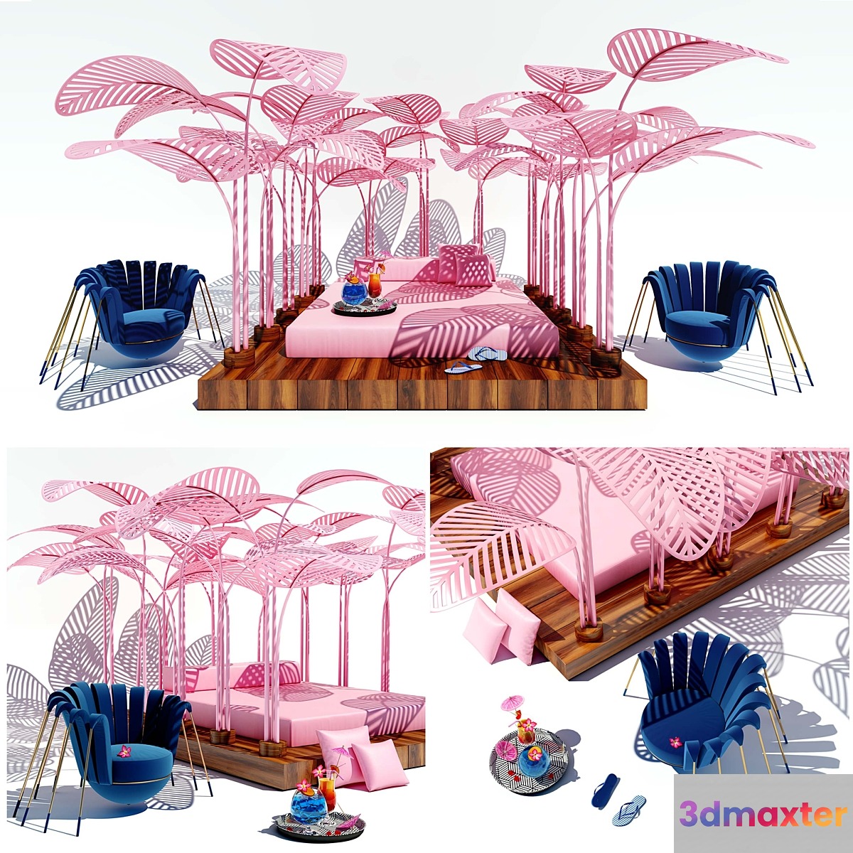 LE REFUGE FLAMINGO PINK by Mark Ange - No.2 3D Max
