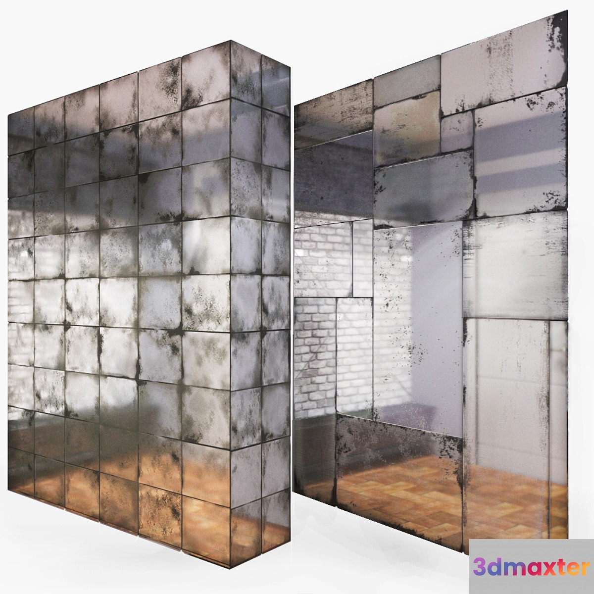 Patinated mirror