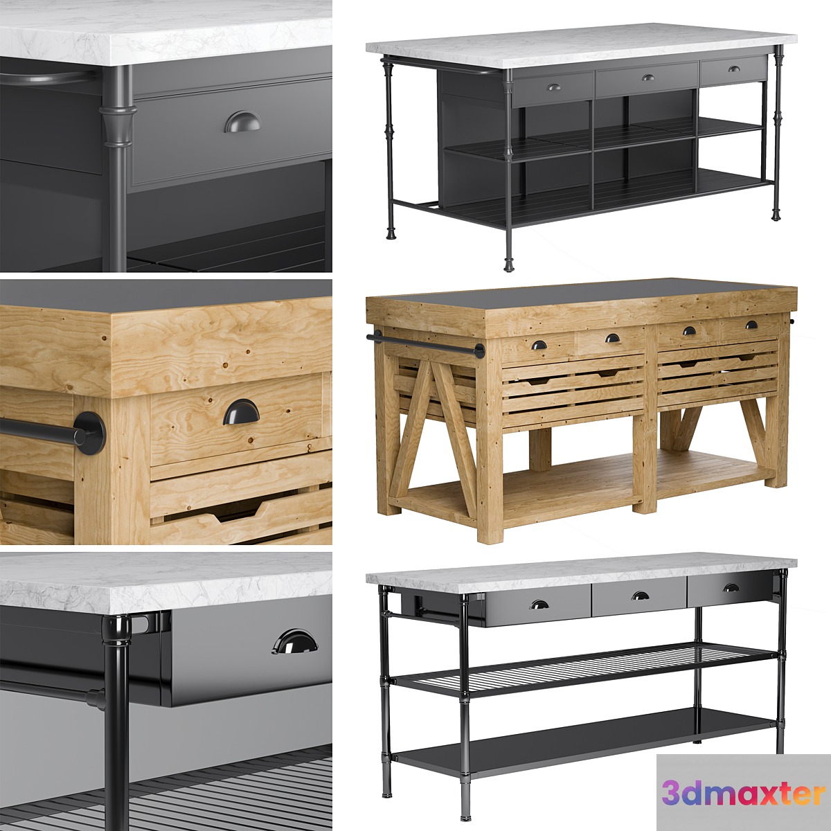Kitchen Islands Set 1