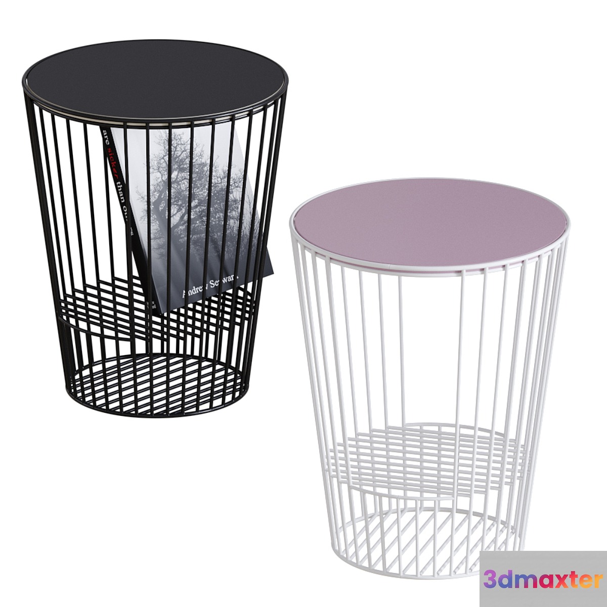 Harto - Ernestin Table and Magazine Holder 3D Max