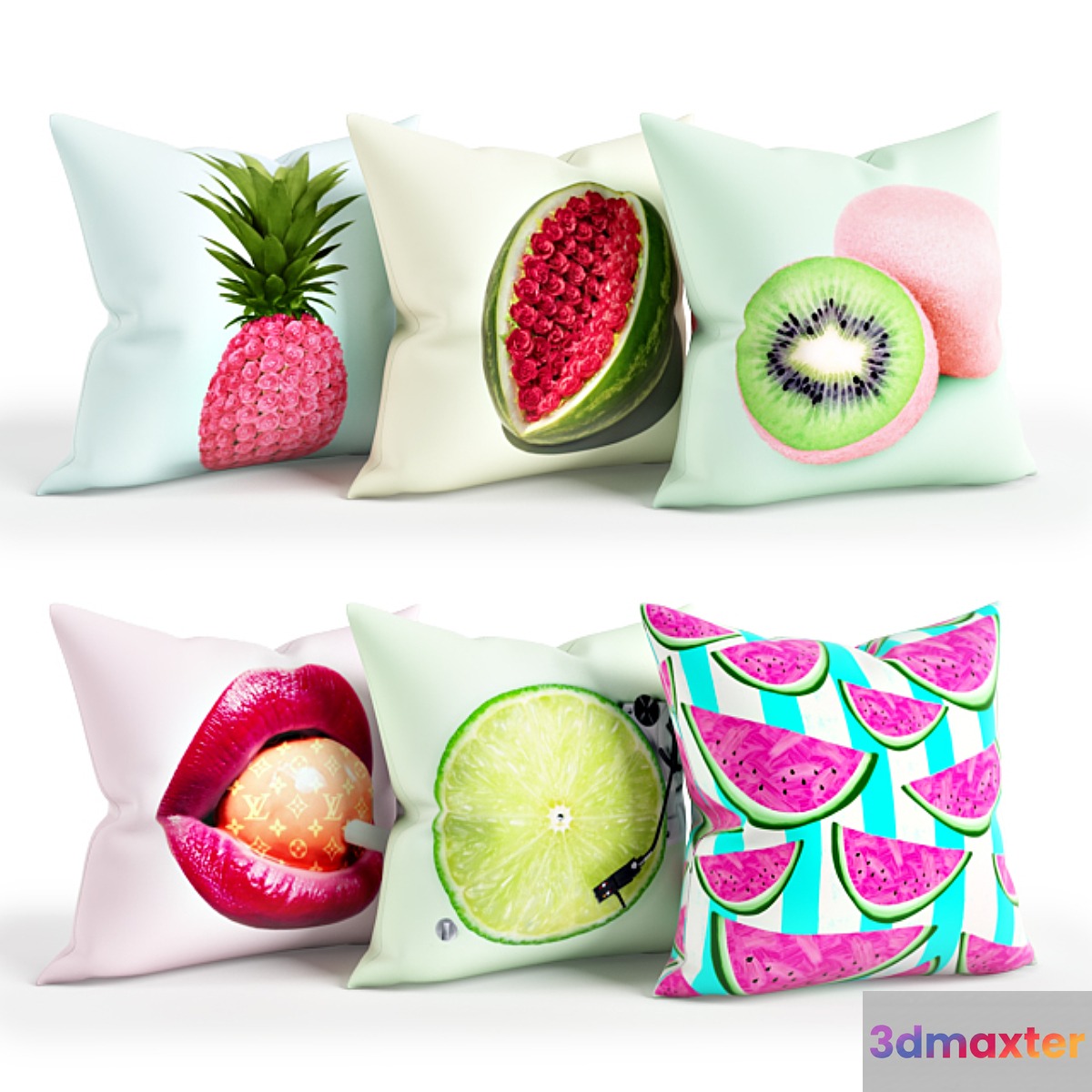 Fruit_Pillow_Set_001 3D Max
