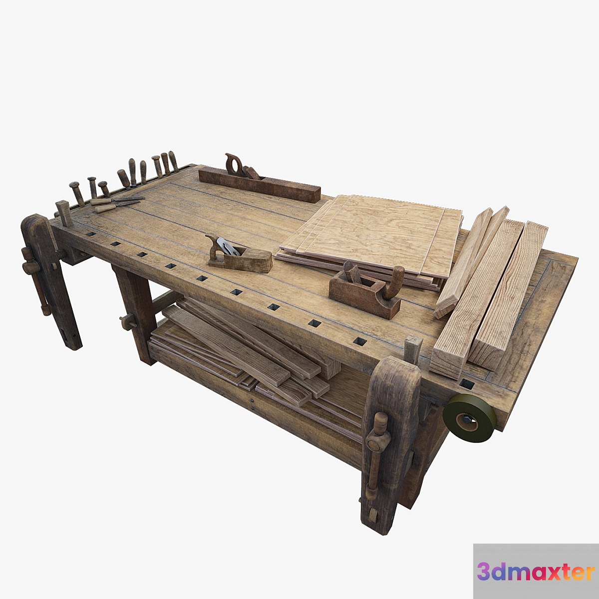 Crafting table 3D Max
