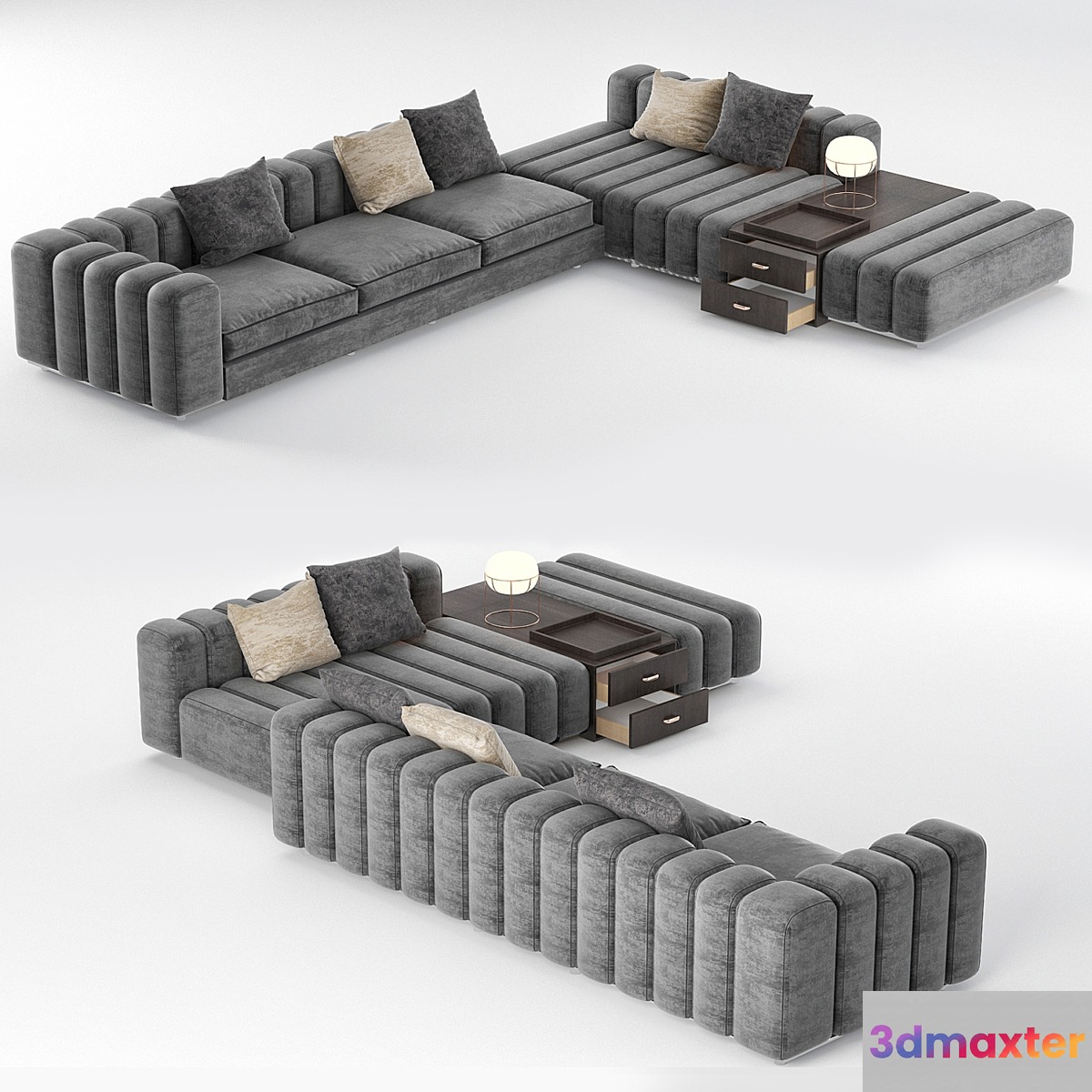 Freeman Corner Sofa System 3D Max
