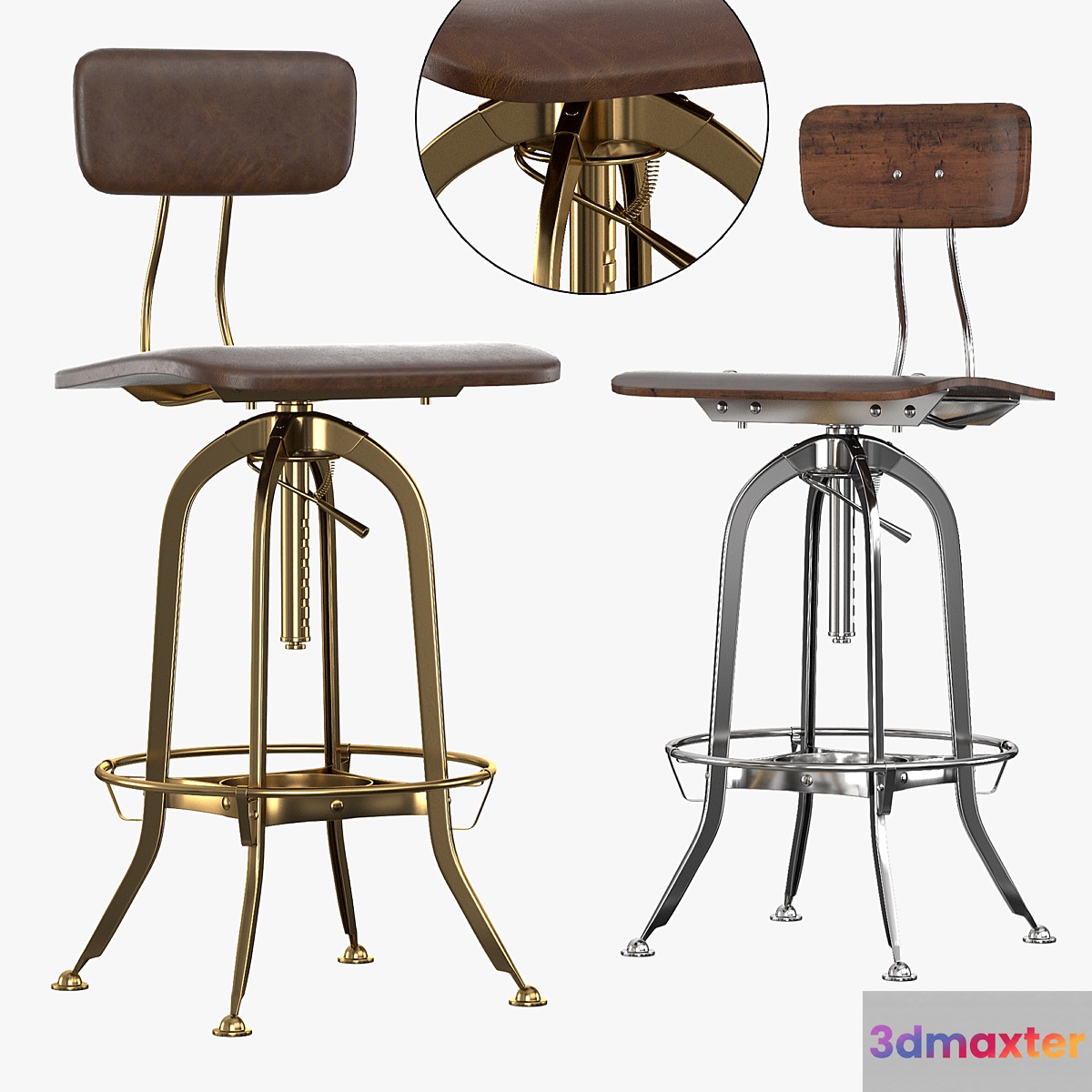 Bar stool TOLEDO - No.2 3D Max