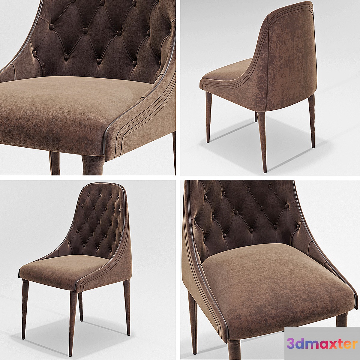Chair vittoria frigerio Poggi High capitonne
