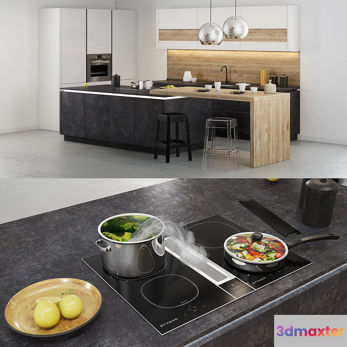 Nolte kuchen (Beton) 3D Max