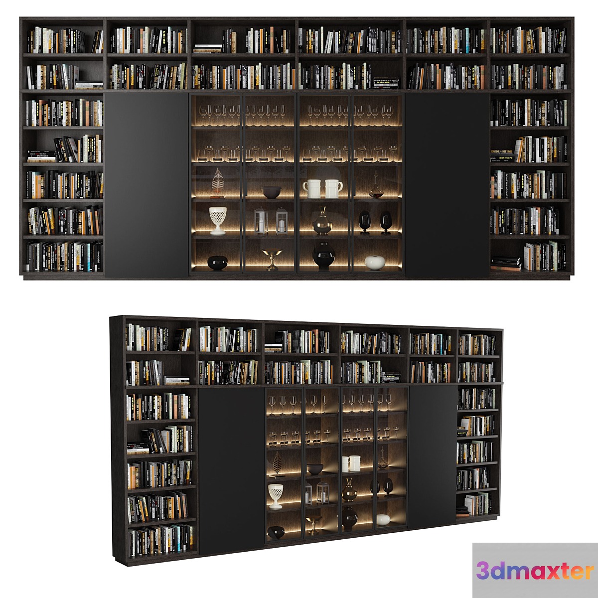 Bookcase 07 3D Max