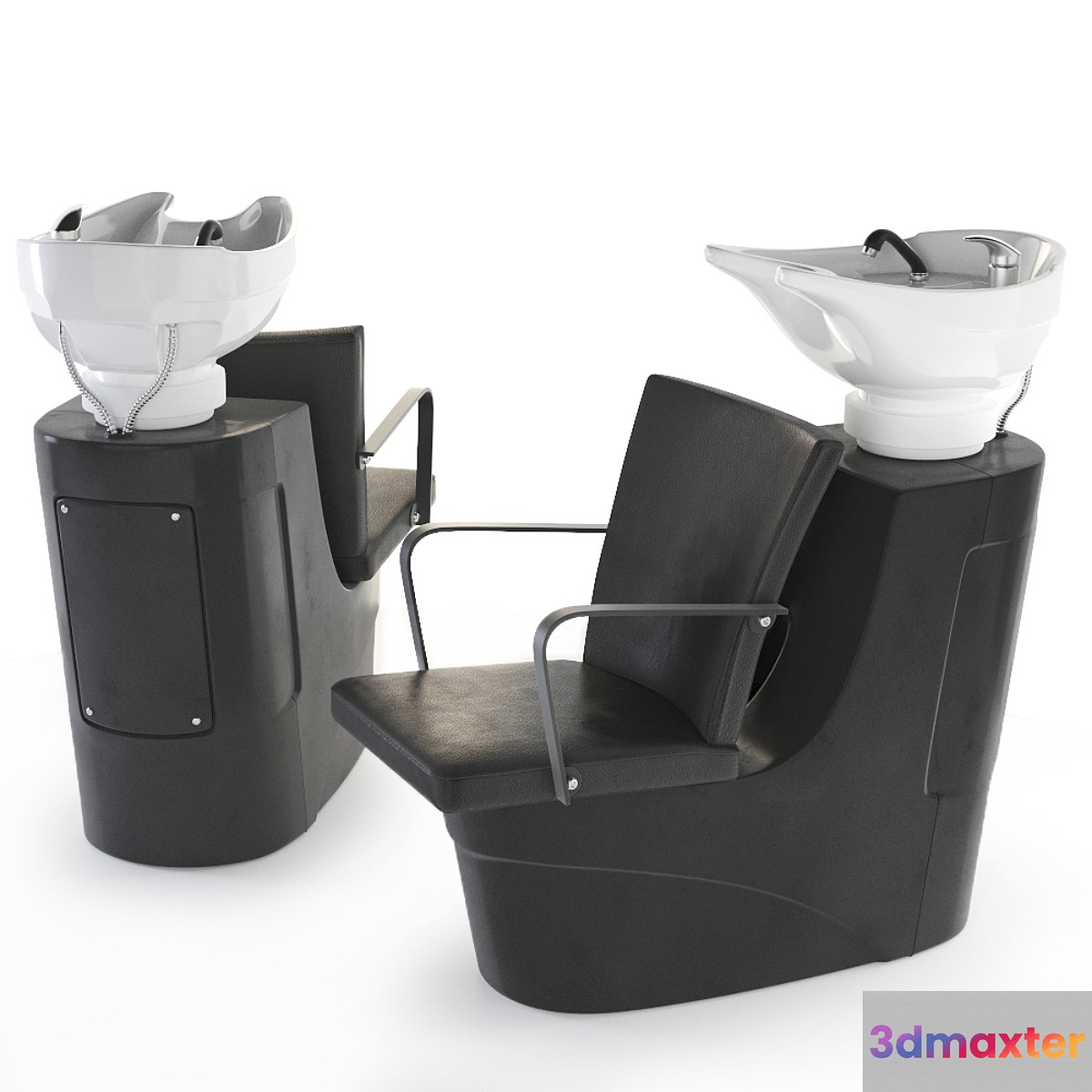 Hairdresser's sink 3D Max