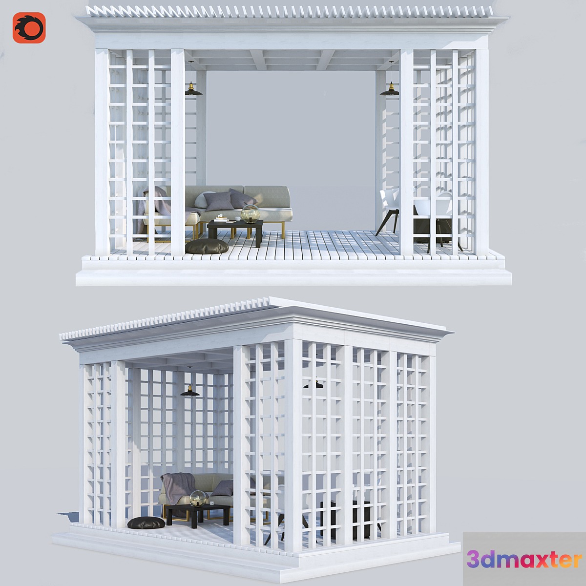 Pergola - No.4 3D Max