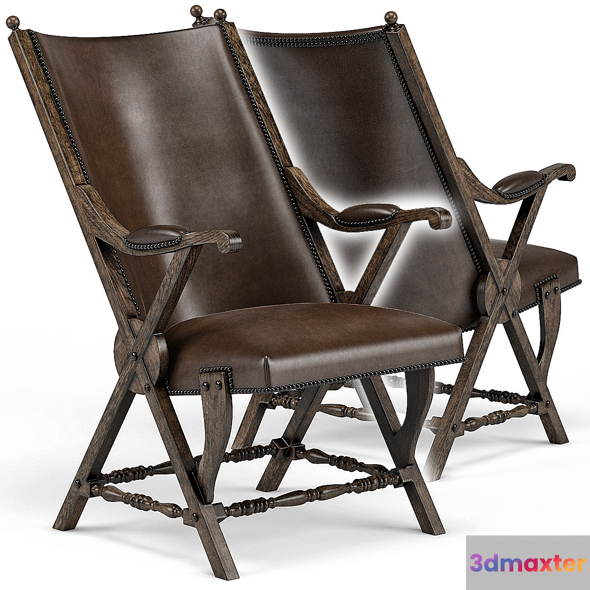 Observatory Hill Vintage Leather Accent Chair