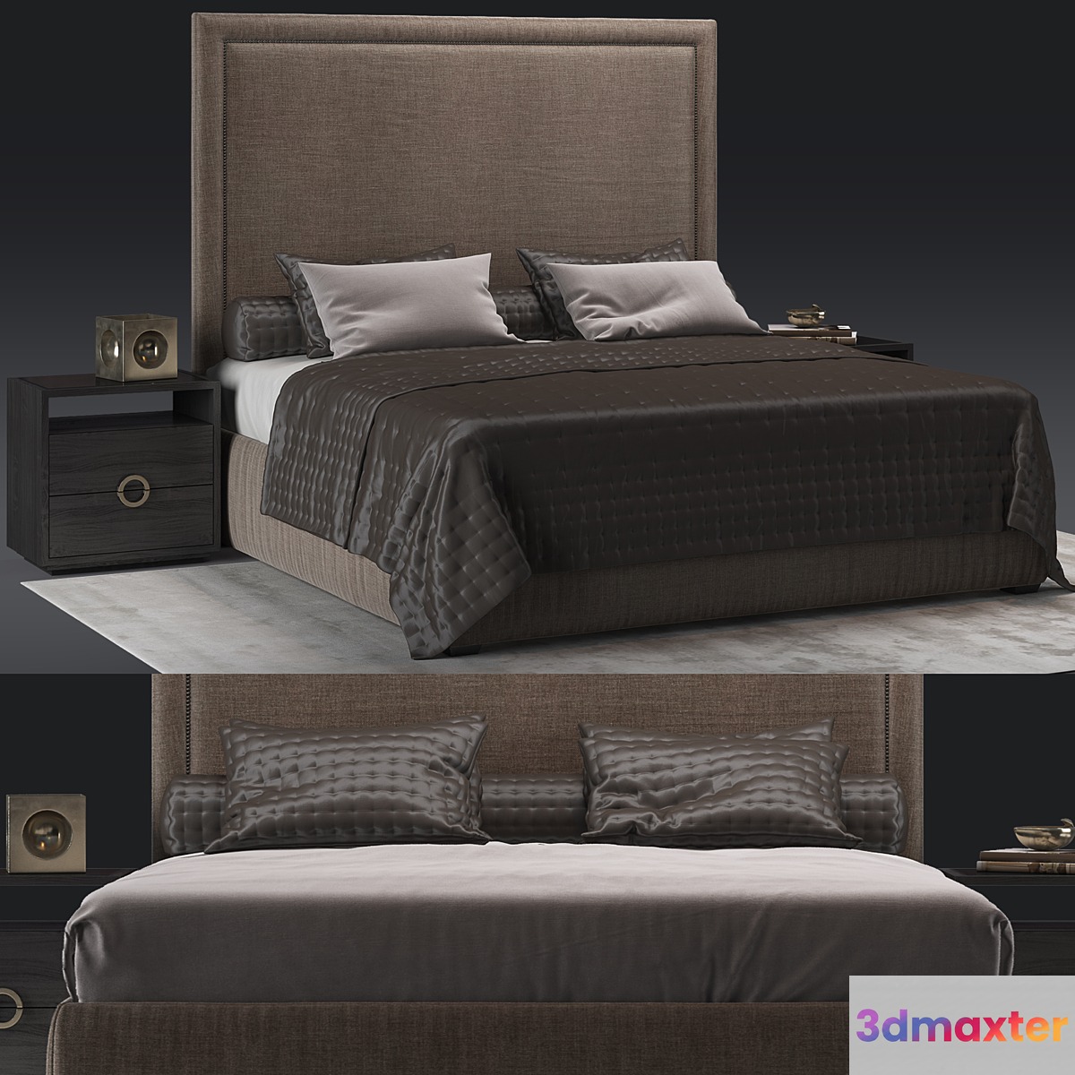 The Sofa And Chair Cadere _ London Bed 3D Max