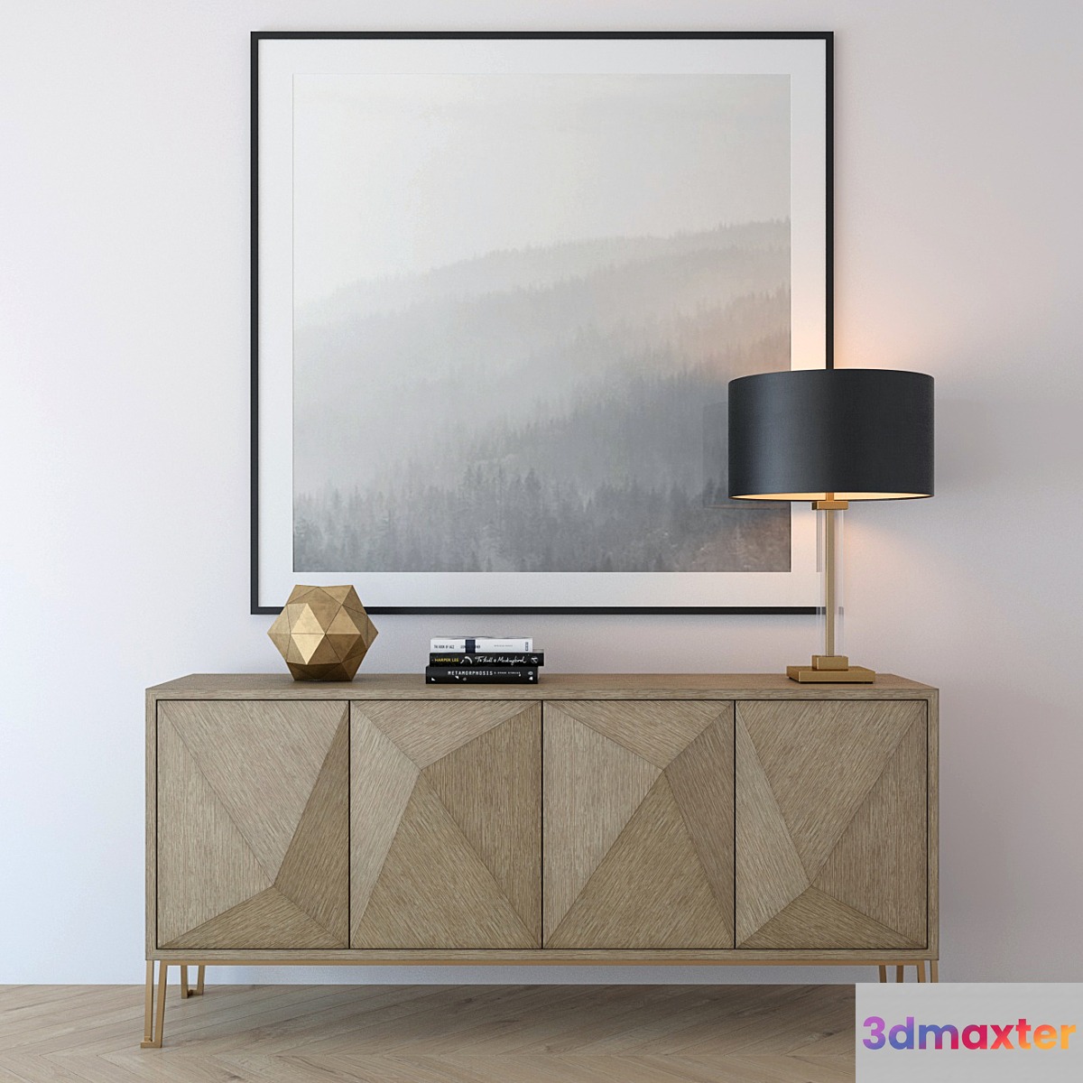 Chest of drawers CABINET HIGHLAND 3D Max