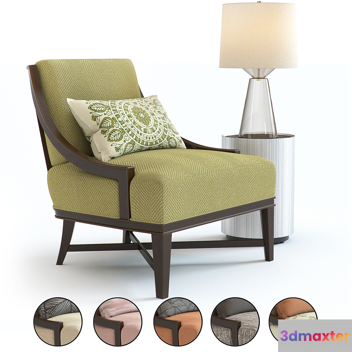Baker Nob Hill Lounge Chair 3D Max
