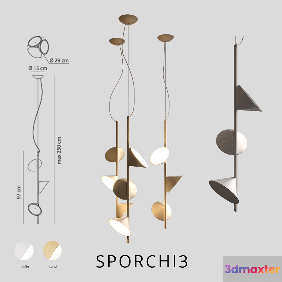 axolight orchid SPORCHI3 3D Max