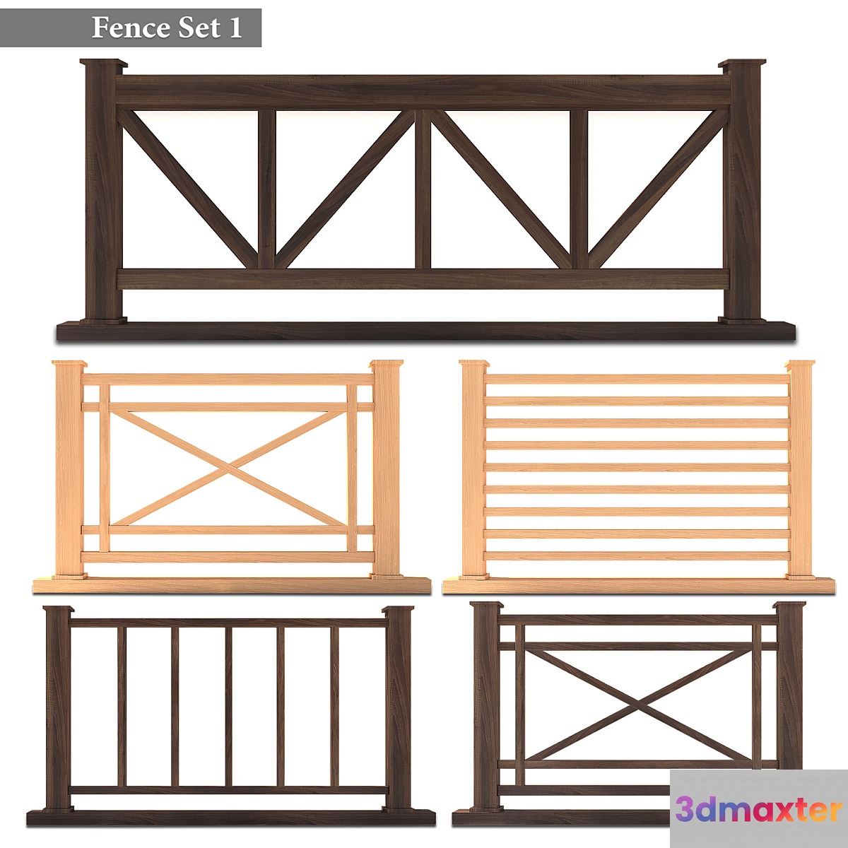 Fence Set 01 3D Max