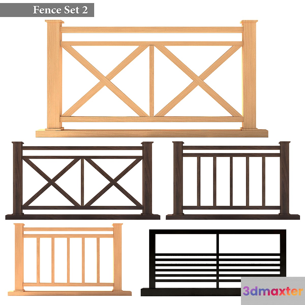 Fence Set 02 3D Max