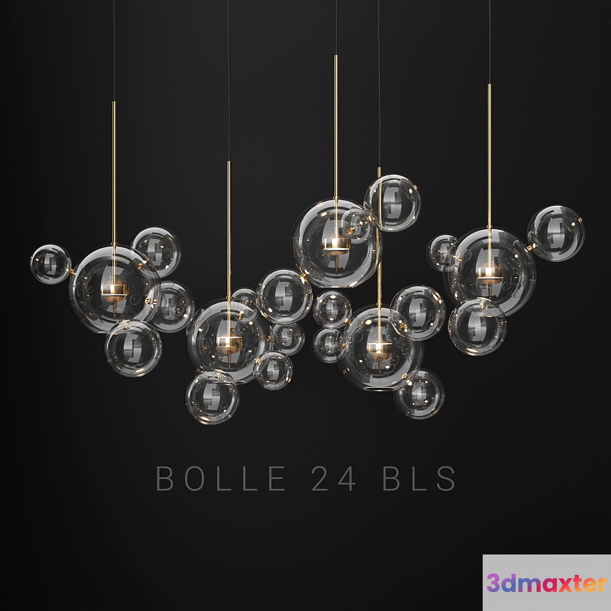 Giopato & Coombes Bolle 24 Bubble 2 Clear_gold - No.2 3D Max