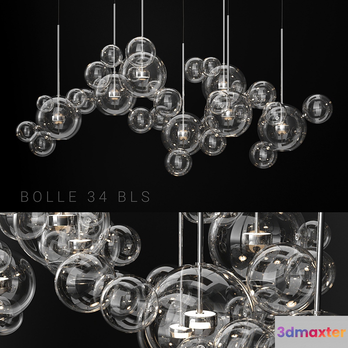 Giopato & Coombes Bolle 34 Bubble 2 CLEAR _ SILVER - No.2