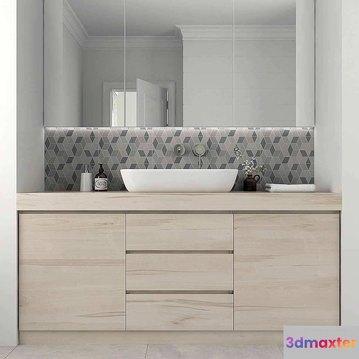 Furniture and decor for bathrooms 5 3D Max