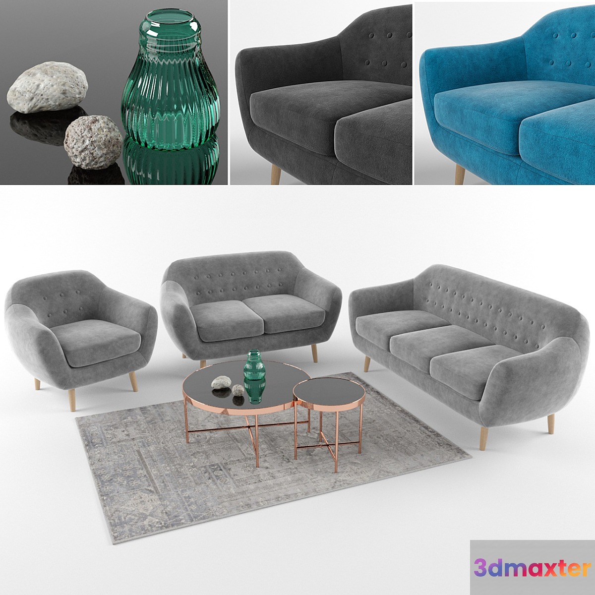 Set of furniture Signal 3D Max