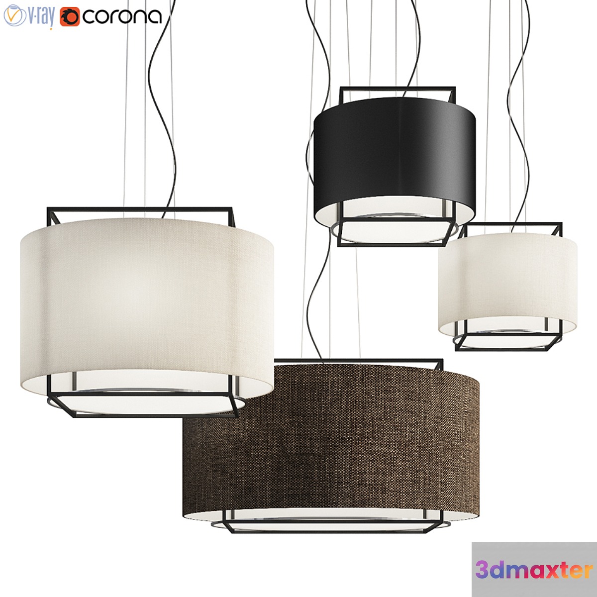 Lewit Hanging Pendant Metalarte 3D Max