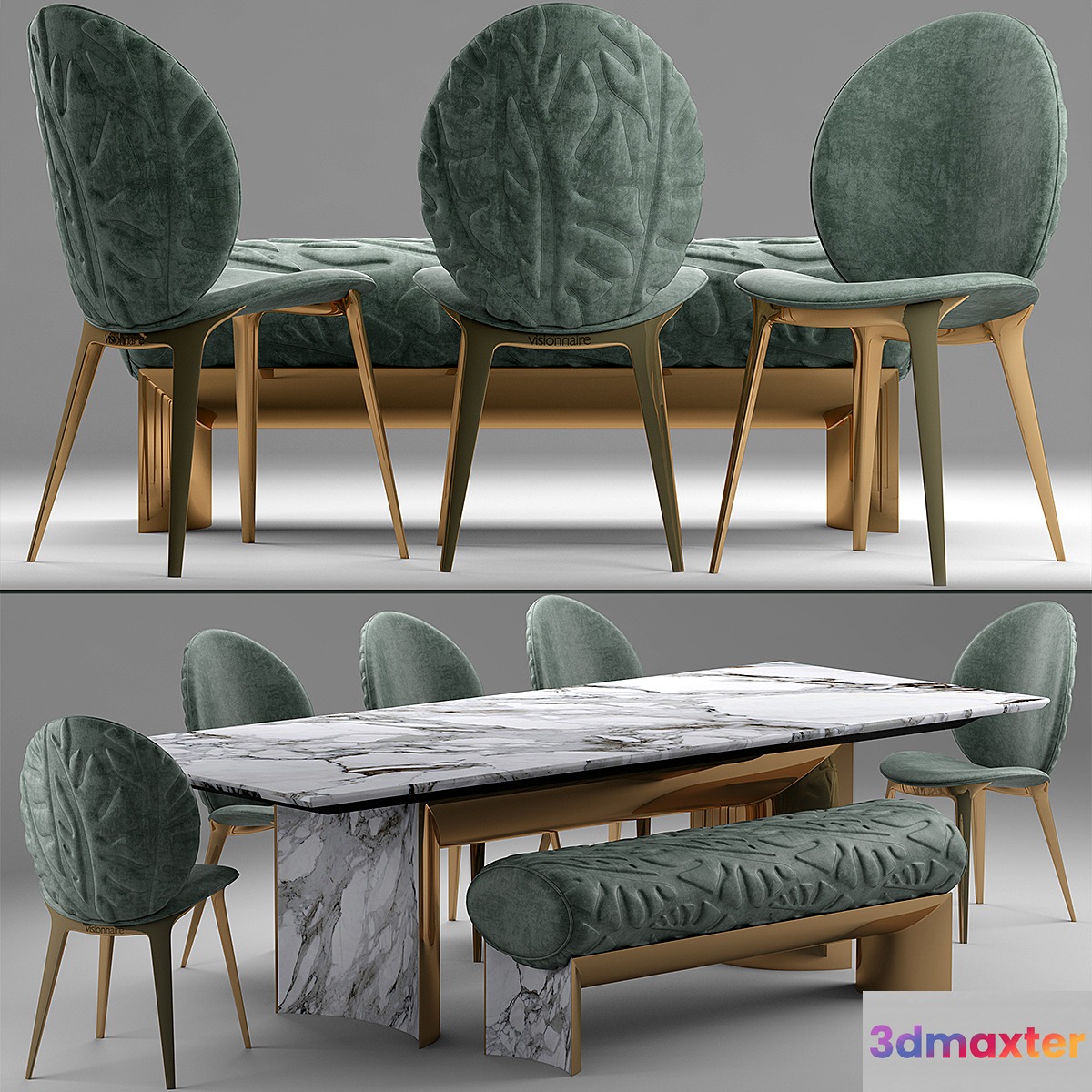 Table and chairs visionnaire kerwan